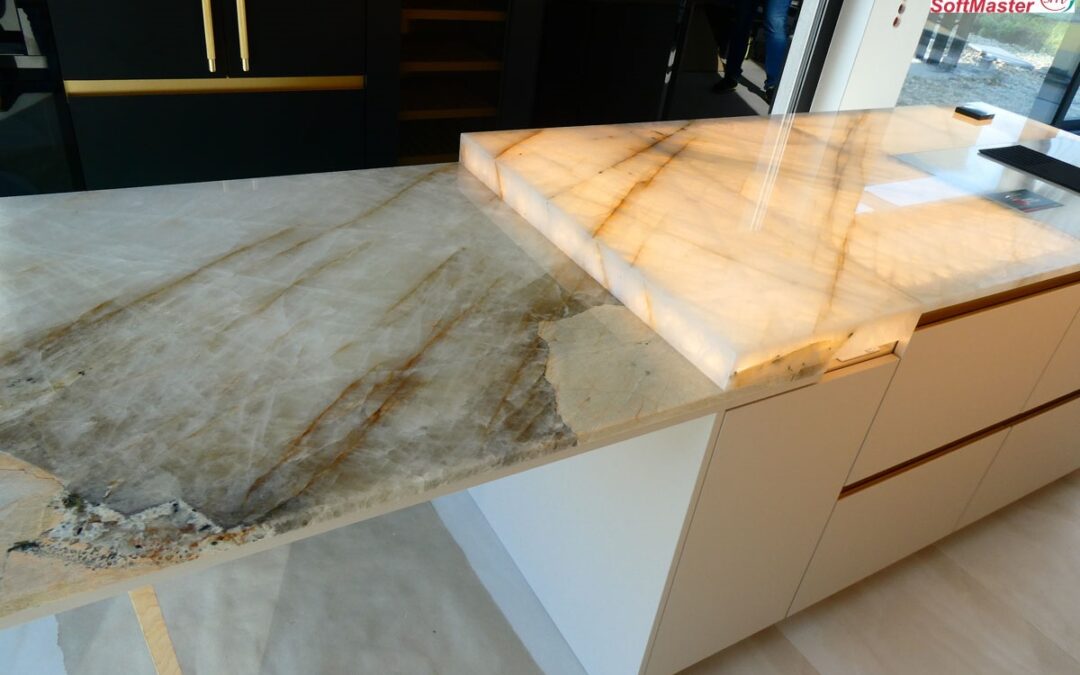 Jak uniknąć dodatkowych kosztów przy podświetlaniu blatów z onyksu i kwarcytu